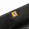 CHANEL Vintage Adjustable Top Handle Satchel Bag Lambskin Quilted 24K Gold Hardware