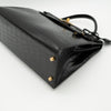 Hermès Black Shiny Porosus Crocodile Sellier Kelly 32 Gold Hardware 1997