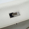 *Rare* Hermès Kelly 32 Retourné Dalmatian White Buffalo Skipper Palladium Hardware 2001