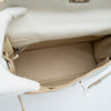 *Rare* Hermès Kelly 32 Retourné Dalmatian White Buffalo Skipper Palladium Hardware 2001