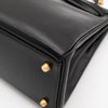 Hermès Vintage Noir Box Calf Kelly 32 Retourné Gold Hardware 1993