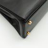 Hermès Vintage Noir Box Calf Kelly 32 Retourné Gold Hardware 1993