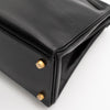 Hermès Vintage Noir Box Calf Kelly 32 Retourné Gold Hardware 1993