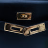Hermès Vintage Noir Box Calf Kelly 32 Retourné Gold Hardware 1993