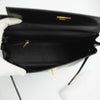 Hermès Vintage Noir Box Calf Kelly 32 Retourné Gold Hardware 1993