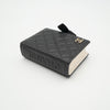 *Rare* CHANEL F/W 2022 Black Lambskin Mini Book Card Holder Light Gold Hardware 22B AP2953