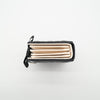 *Rare* CHANEL F/W 2022 Black Lambskin Mini Book Card Holder Light Gold Hardware 22B AP2953