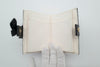 *Rare* CHANEL F/W 2022 Black Lambskin Mini Book Card Holder Light Gold Hardware 22B AP2953