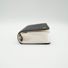 CHANEL F/W 2022 Black Lambskin Book Wallet on Chain Light Gold Hardware 22B AP2952