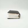 CHANEL F/W 2022 Black Lambskin Book Wallet on Chain Light Gold Hardware 22B AP2952