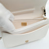 CHANEL F/W 2022 Black Lambskin Book Wallet on Chain Light Gold Hardware 22B AP2952