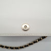 CHANEL F/W 2022 Black Lambskin Book Wallet on Chain Light Gold Hardware 22B AP2952