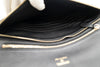 *Rare* CHANEL Pochette 31 Clutch Black Quilted Shiny Crumpled Calfskin Light Gold Hardware