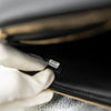 *Rare* CHANEL Pochette 31 Clutch Black Quilted Shiny Crumpled Calfskin Light Gold Hardware