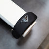 Prada Triangle Logo Plaque Satin Headband