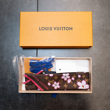 Louis Vuitton Limited Edition LV x Takashi Murakami Cherry Blossom Silk Bandeau/Scarf