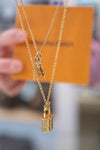 Louis Vuitton Lock & Key Pendant Necklace