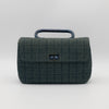 CHANEL Vintage Denim Chocolate Bar Mademoiselle Top Handle Bag 2001