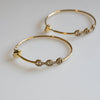 HOORSENBUHS 18K Yellow Gold Hoop Earrings with Diamonds