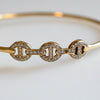 HOORSENBUHS 18K Yellow Gold Hoop Earrings with Diamonds