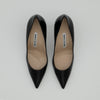 Manolo Blahnik BB 105 Pointed Toe Pumps in Black Smooth Calfskin Size 36