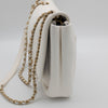 CHANEL White Lambskin Puffy Diana Flap Bag