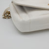 CHANEL White Lambskin Puffy Diana Flap Bag
