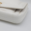 CHANEL White Lambskin Puffy Diana Flap Bag