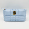 Burberry Soft Lola 2-Way Clutch with Strap Baby Blue