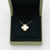 Van Cleef & Arpels Mother of Pearl Vintage Alhambra Necklace 18K Yellow Gold Full Set
