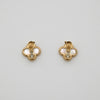 Van Cleef & Arpels Mother of Pearl Vintage Alhambra Earrings 18K Yellow Gold Full Set