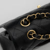 CHANEL Medium Classic Flap Black Caviar Gold Hardware Full Set