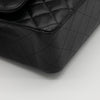 CHANEL Medium Classic Flap Black Caviar Gold Hardware Full Set