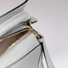 Loewe Mini Puzzle Leather Shoulder Bag White/Ash Grey/Marble Green