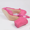 Chanel Pink Mesh with Suede Cap Toe Slingback Pumps EU 36
