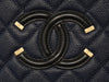 Chanel Caviar Medium Filigree Vanity Case Navy/Black - Vintage Girlfriend Luxury
