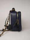 Chanel Caviar Medium Filigree Vanity Case Navy/Black - Vintage Girlfriend Luxury
