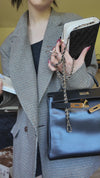 Hermès Vintage Noir Box Calf Kelly 32 Retourné Gold Hardware 1993