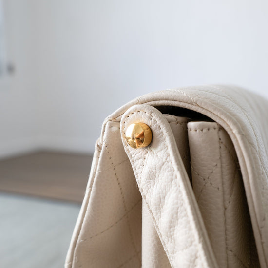 Rare Chanel Caviar CC Turn Lock Flap Bag GHW - Vintage Girlfriend Luxury