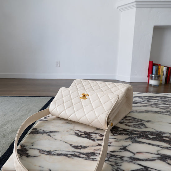 Rare Chanel Caviar CC Turn Lock Flap Bag GHW - Vintage Girlfriend Luxury