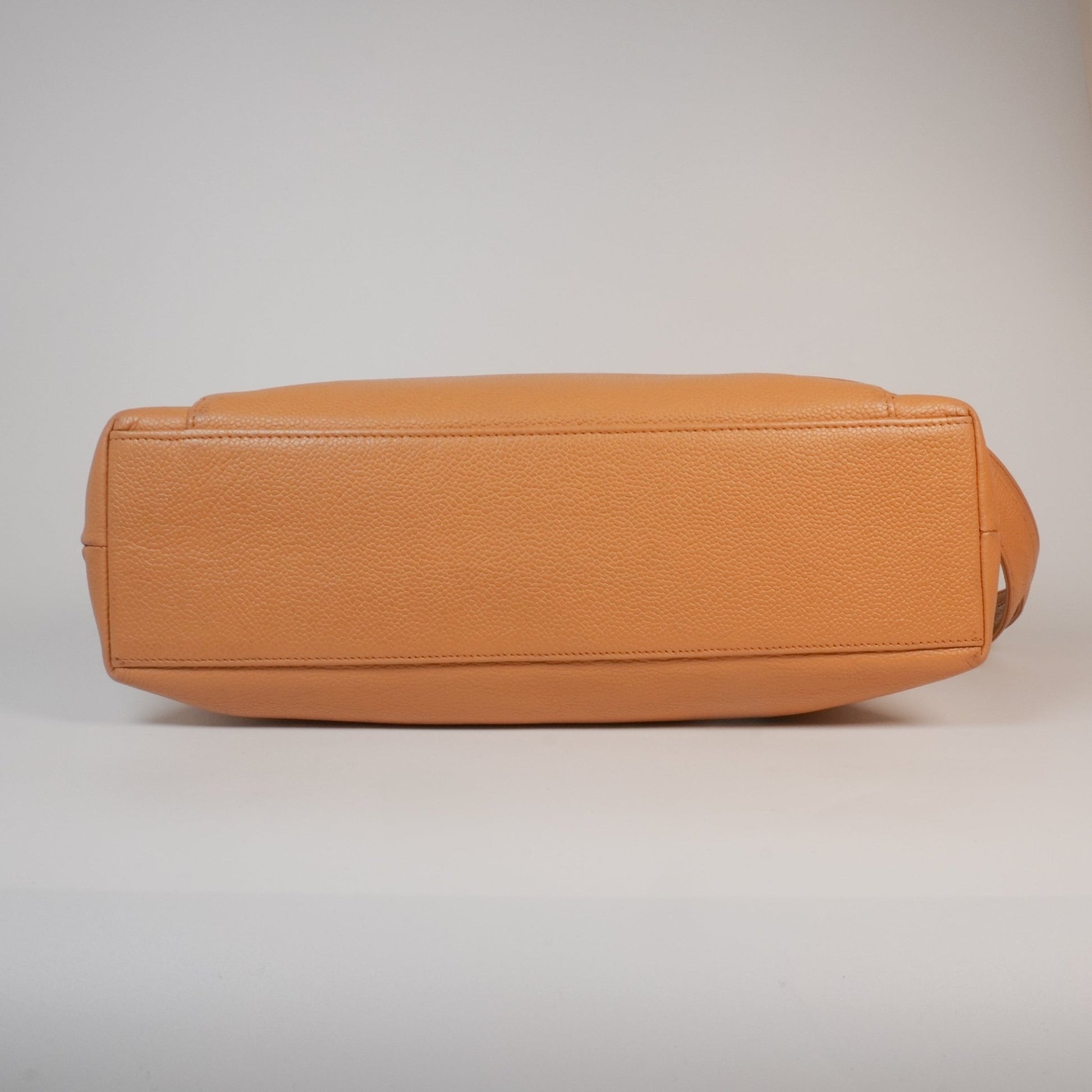 Vintage Beige Caviar Voyage Ligne (Travel Line) CC Turnlock Front Pocket Tote - Vintage Girlfriend Luxury